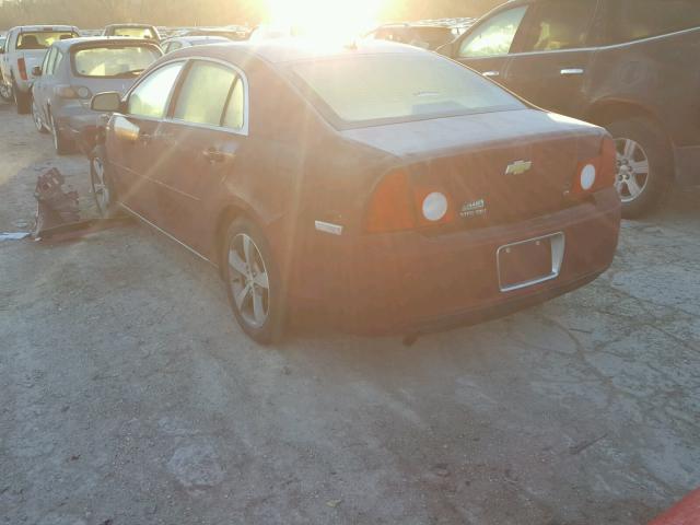 1G1ZJ57B99F188724 - 2009 CHEVROLET MALIBU 2LT MAROON photo 3