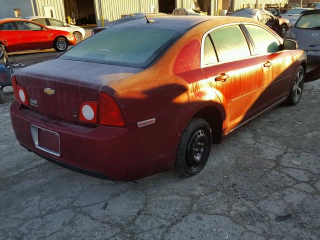 1G1ZJ57B99F188724 - 2009 CHEVROLET MALIBU 2LT MAROON photo 4