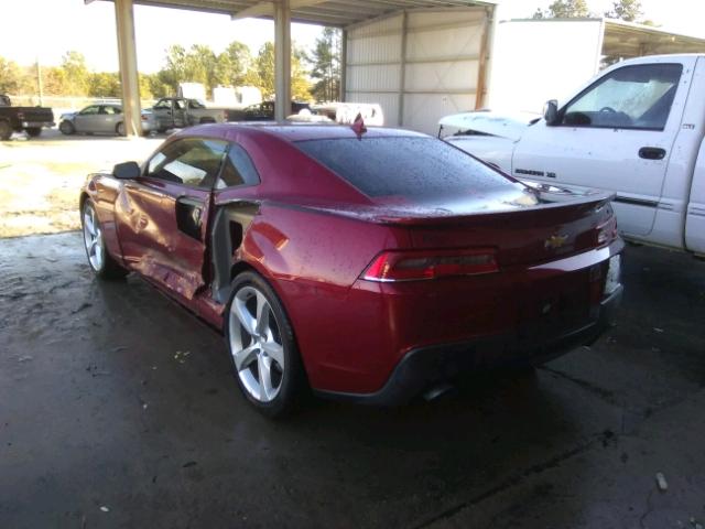 2G1FF1E35F9110504 - 2015 CHEVROLET CAMARO LT BURGUNDY photo 3