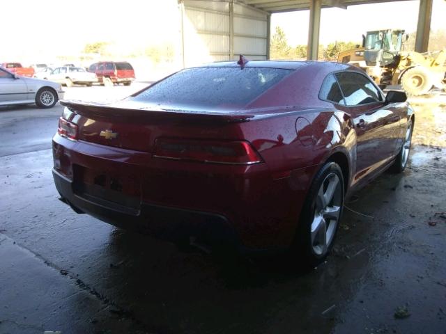 2G1FF1E35F9110504 - 2015 CHEVROLET CAMARO LT BURGUNDY photo 4