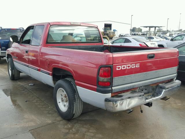 3B7HC12Y6XG125769 - 1999 DODGE RAM 1500 RED photo 3