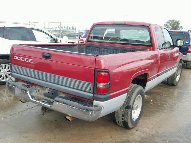 3B7HC12Y6XG125769 - 1999 DODGE RAM 1500 RED photo 4