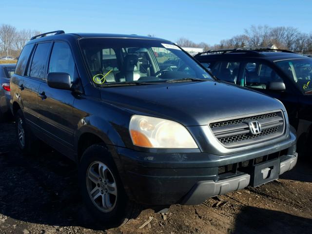 2HKYF18563H550690 - 2003 HONDA PILOT EXL BLUE photo 1