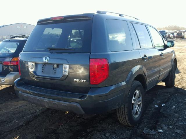 2HKYF18563H550690 - 2003 HONDA PILOT EXL BLUE photo 4