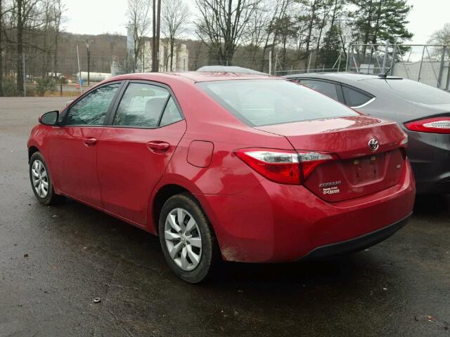 5YFBURHE6EP131108 - 2014 TOYOTA COROLLA L RED photo 3