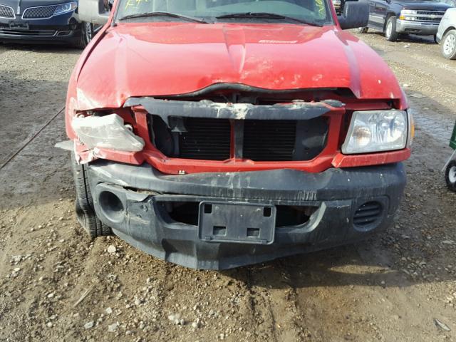 1FTYR10D88PA45546 - 2008 FORD RANGER RED photo 9