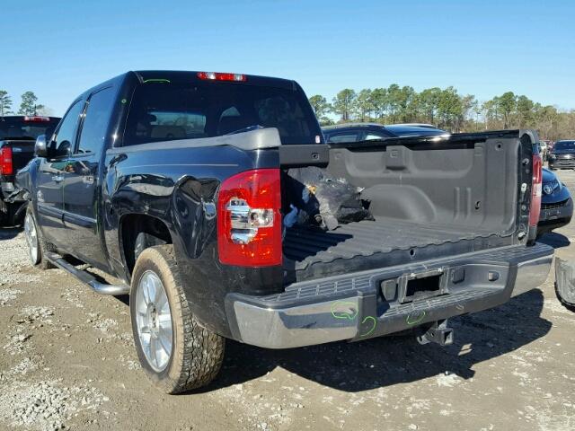 3GCPCSE0XDG213159 - 2013 CHEVROLET SILVERADO BLACK photo 3