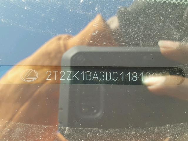 2T2ZK1BA3DC118130 - 2013 LEXUS RX 350 GOLD photo 10