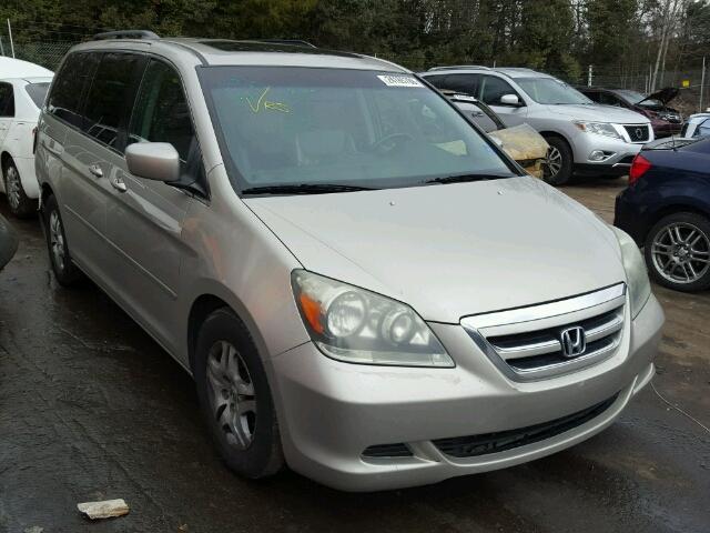 5FNRL38616B054278 - 2006 HONDA ODYSSEY EX GRAY photo 1