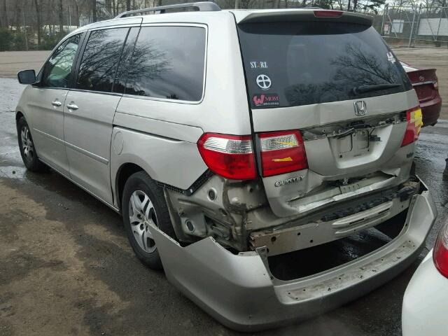 5FNRL38616B054278 - 2006 HONDA ODYSSEY EX GRAY photo 3