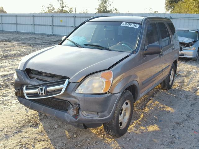 JHLRD68462C012485 - 2002 HONDA CR-V LX BROWN photo 2