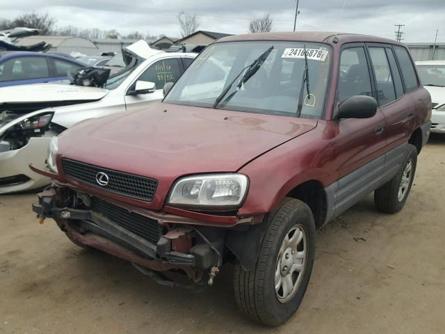 JT3HP10V4W0171413 - 1998 TOYOTA RAV4 BURGUNDY photo 2