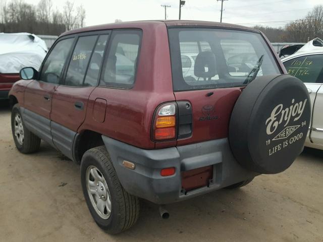 JT3HP10V4W0171413 - 1998 TOYOTA RAV4 BURGUNDY photo 3