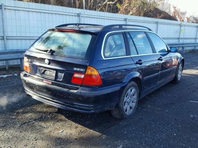 WBAAW33491ET43071 - 2001 BMW 325 IT BLUE photo 4