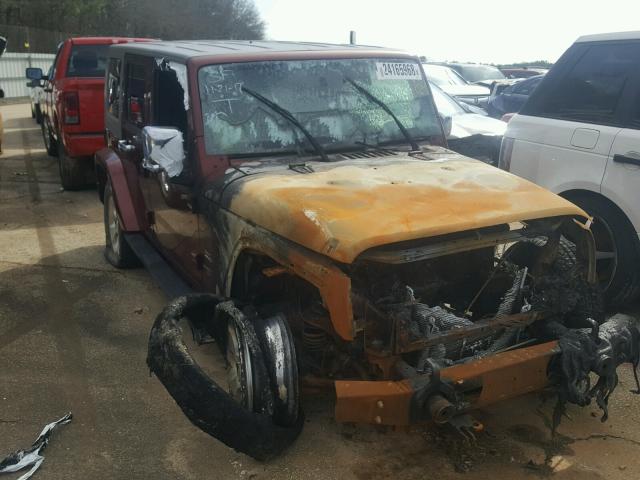 1J4GA59137L116154 - 2007 JEEP WRANGLER S MAROON photo 1