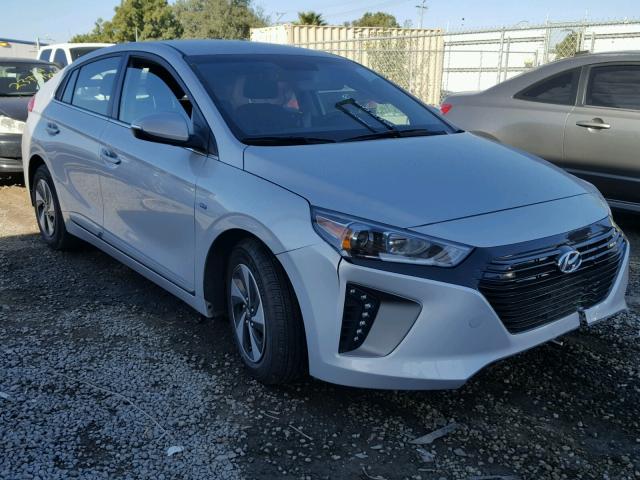 KMHC75LC5HU053756 - 2017 HYUNDAI IONIQ SEL SILVER photo 1