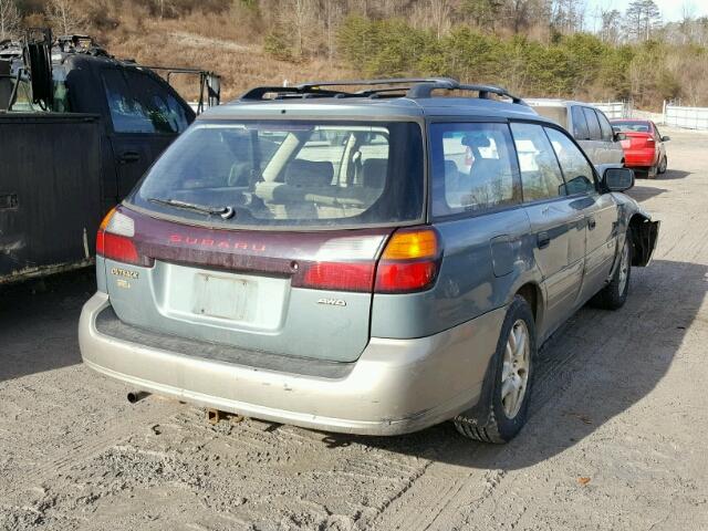 4S3BH675617647081 - 2001 SUBARU LEGACY OUT GREEN photo 4