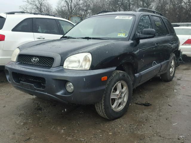 KM8SC73D23U528073 - 2003 HYUNDAI SANTA FE G BLACK photo 2