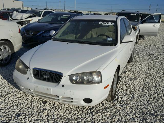 KMHDN45D62U415420 - 2002 HYUNDAI ELANTRA GL WHITE photo 2