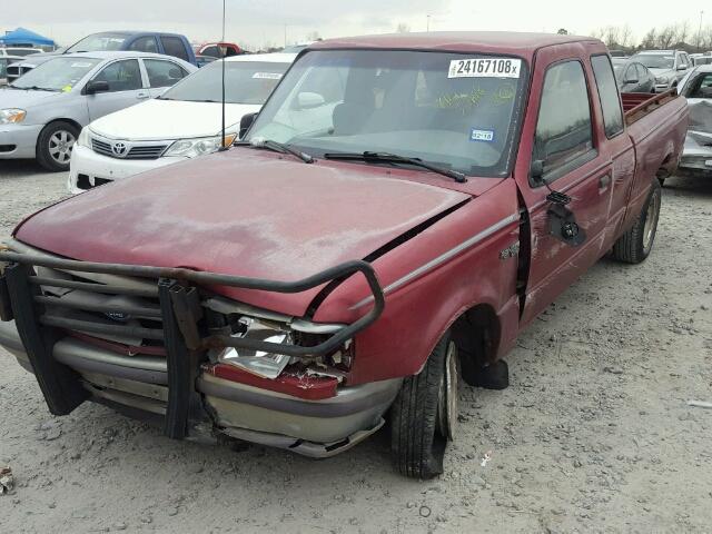 1FTCR14U5TPA34534 - 1996 FORD RANGER SUP RED photo 2