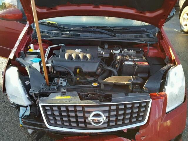 3N1AB61E07L669767 - 2007 NISSAN SENTRA 2.0 RED photo 7