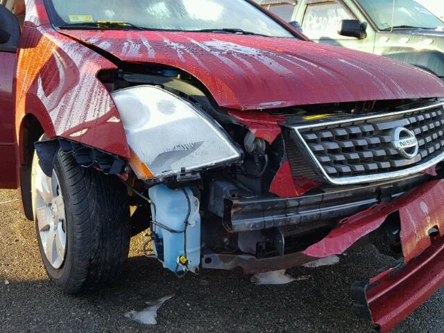 3N1AB61E07L669767 - 2007 NISSAN SENTRA 2.0 RED photo 9