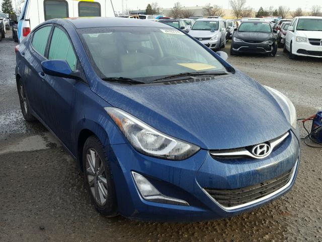 KMHDH4AE5GU511455 - 2016 HYUNDAI ELANTRA SE BLUE photo 1