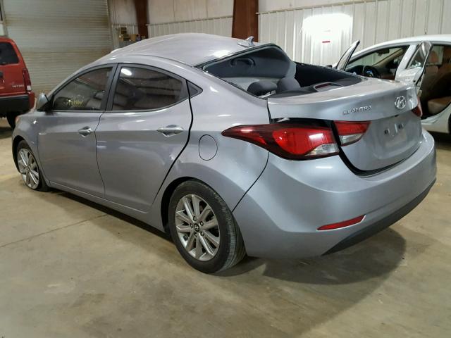 5NPDH4AE2FH591830 - 2015 HYUNDAI ELANTRA SE SILVER photo 3