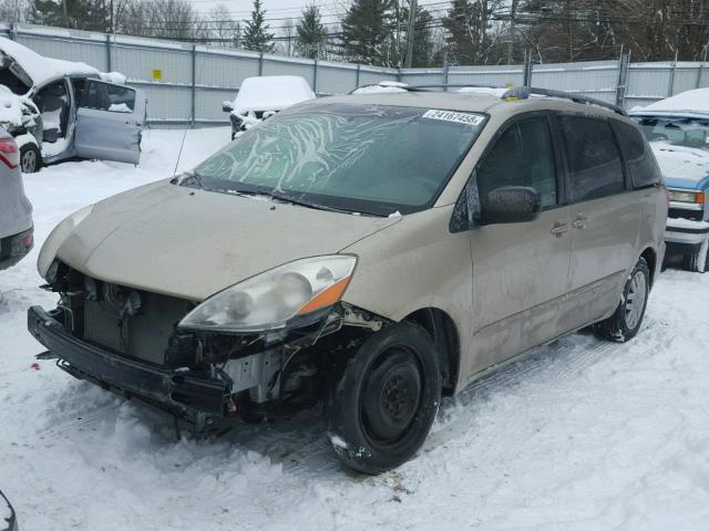 5TDZK23C08S136849 - 2008 TOYOTA SIENNA CE TAN photo 2