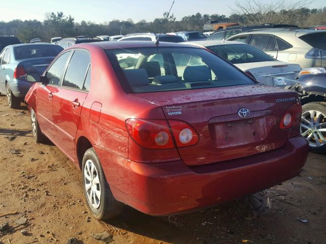 JTDBR32E570120976 - 2007 TOYOTA COROLLA CE RED photo 3