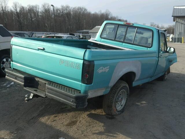 1FTEF14N5SNA45540 - 1995 FORD F150 青色 照片 4