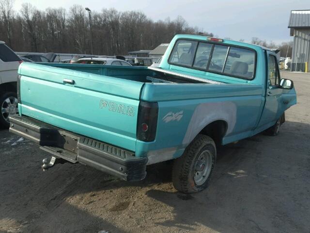 1FTEF14N5SNA45540 - 1995 FORD F150 TEAL photo 4