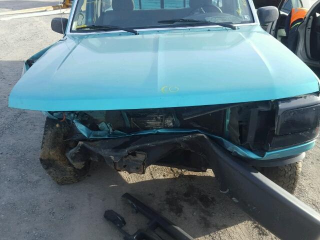 1FTEF14N5SNA45540 - 1995 FORD F150 青色 照片 7