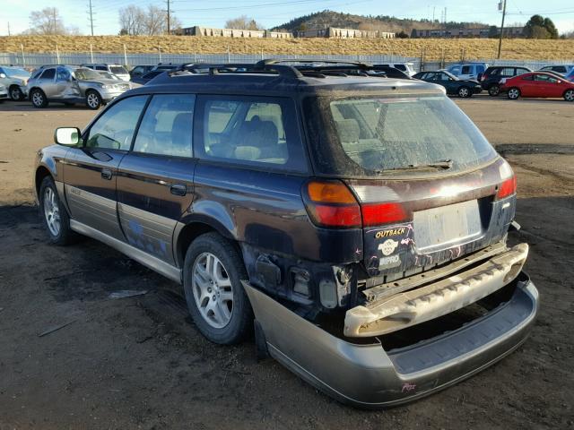 4S3BH675236651976 - 2003 SUBARU LEGACY OUT BLUE photo 3