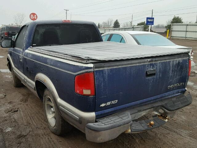 1GCCS1443X8102480 - 1999 CHEVROLET S TRUCK S1 BLUE photo 3