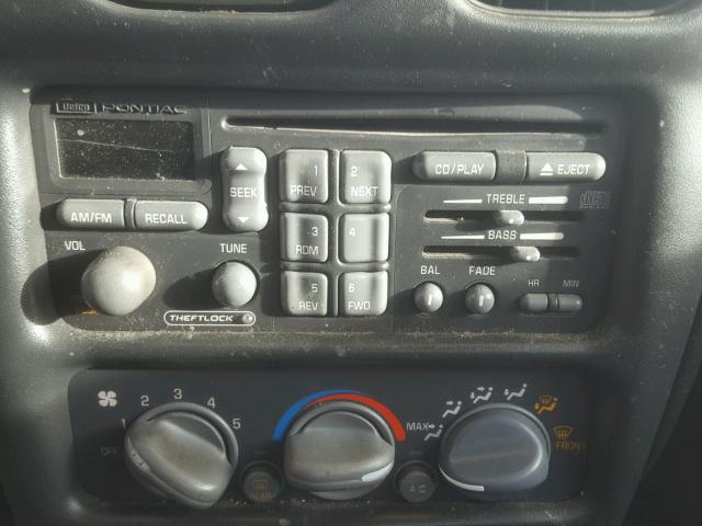 1G2WP52K1XF274921 - 1999 PONTIAC GRAND PRIX BLACK photo 9