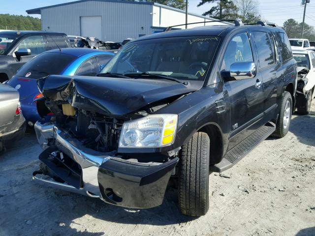 5N1BA08A97N714009 - 2007 NISSAN ARMADA SE BLACK photo 2