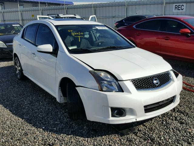 3N1AB6AP3CL675462 - 2012 NISSAN SENTRA 2.0 WHITE photo 1