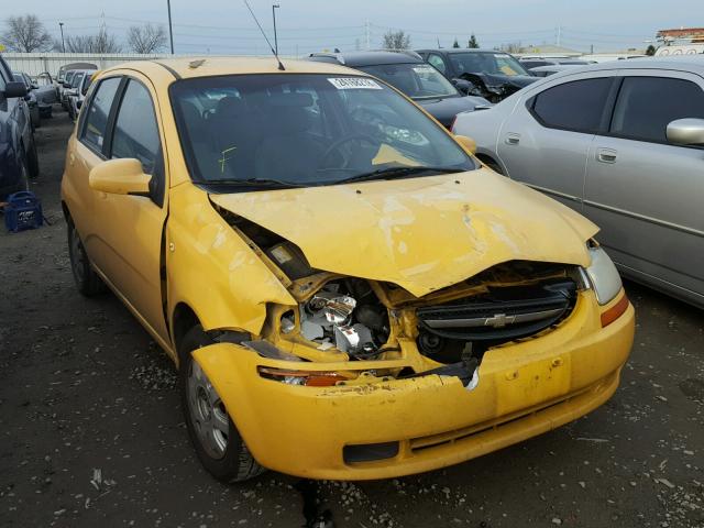 KL1TG62645B307381 - 2005 CHEVROLET AVEO LT YELLOW photo 1