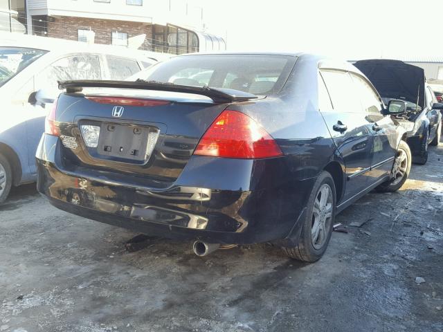 1HGCM56327A081086 - 2007 HONDA ACCORD SE BLACK photo 4