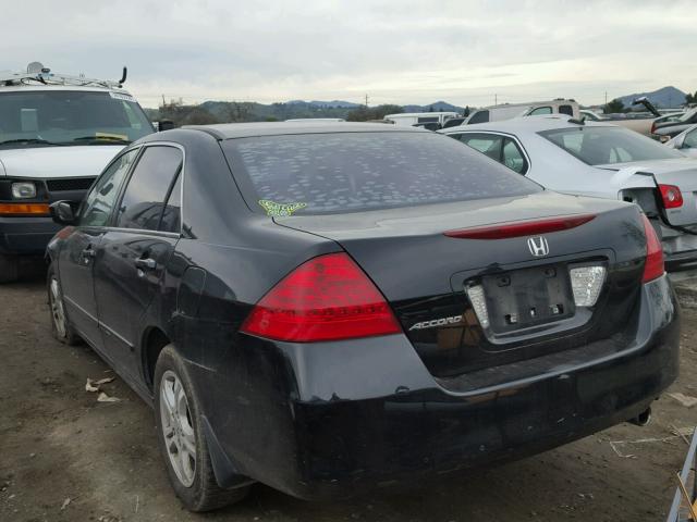 1HGCM56367A157845 - 2007 HONDA ACCORD SE BLACK photo 3