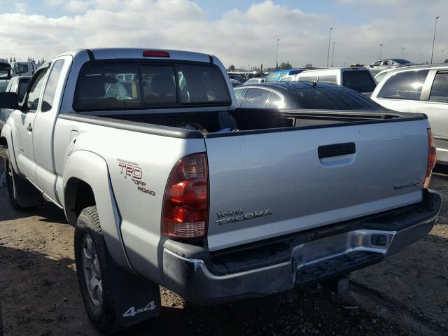 5TEUU42N07Z428375 - 2007 TOYOTA TACOMA ACC SILVER photo 3