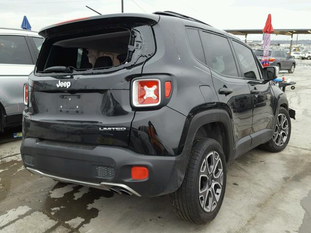 ZACCJADT2GPD64817 - 2016 JEEP RENEGADE L BLACK photo 4