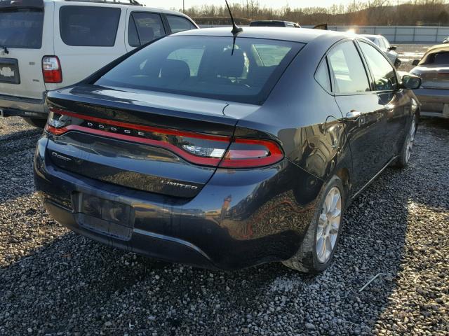 1C3CDFCA6DD176790 - 2013 DODGE DART LIMIT BLACK photo 4