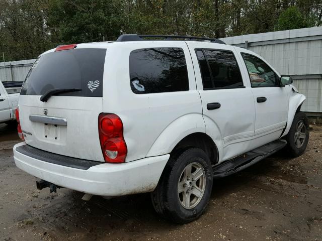 1D4HB48N74F188087 - 2004 DODGE DURANGO SL WHITE photo 4