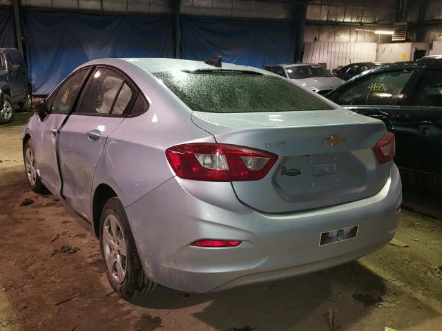 3G1BC5SM6HS551818 - 2017 CHEVROLET CRUZE LS BLUE photo 3