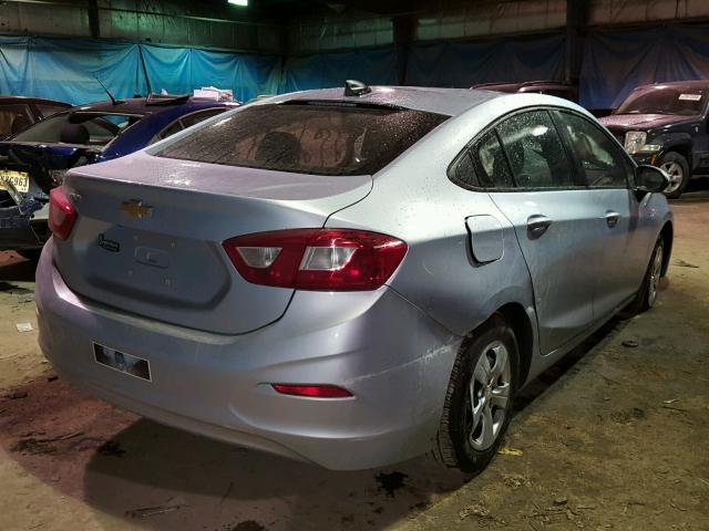 3G1BC5SM6HS551818 - 2017 CHEVROLET CRUZE LS BLUE photo 4