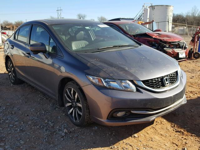 2HGFB2F96FH532672 - 2015 HONDA CIVIC EXL GRAY photo 1