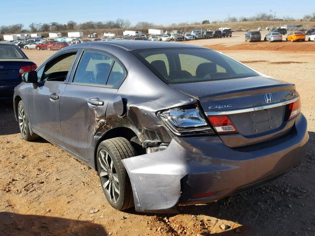2HGFB2F96FH532672 - 2015 HONDA CIVIC EXL GRAY photo 3