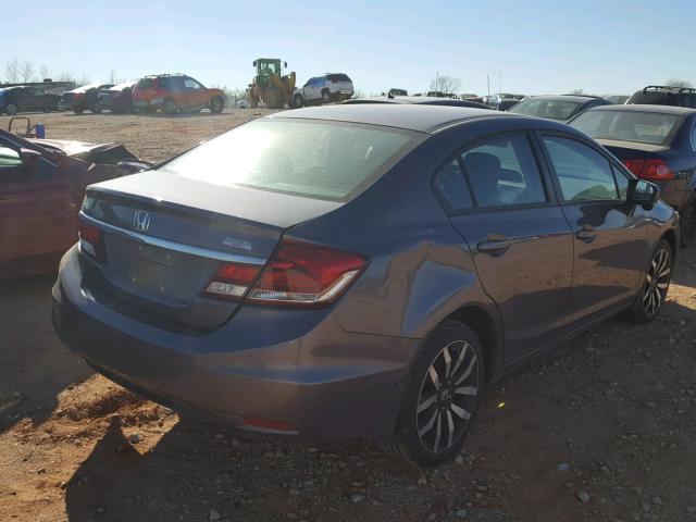 2HGFB2F96FH532672 - 2015 HONDA CIVIC EXL GRAY photo 4
